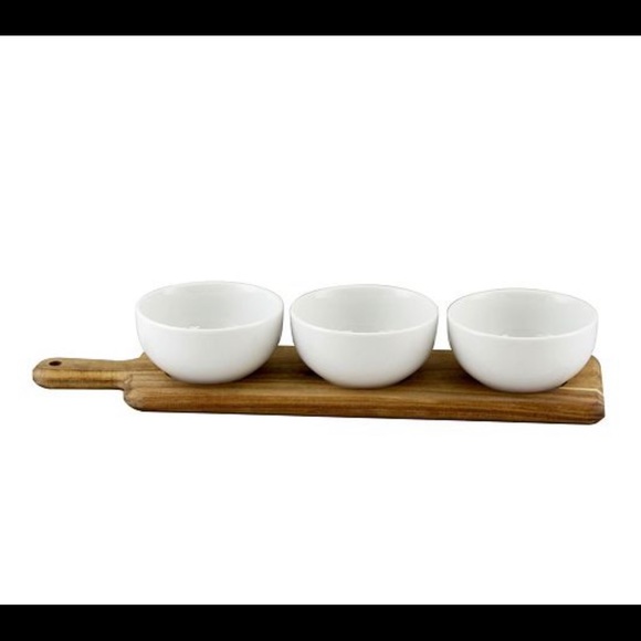 Gibson Other - Gibson Tidbit Bowl Set on Wooden Paddle